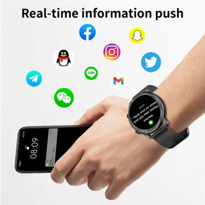 Smartwatch for Android and Iphone, 1.39-Inch Fitness Tracker with Bluetooth (Answer/Make Calls) for Men and Women, Alloy Black