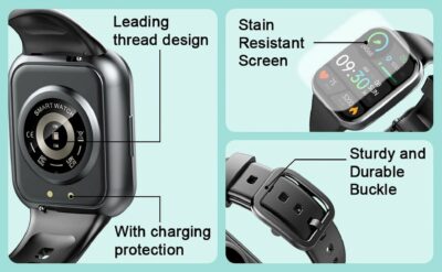 Smart Watch for Men Women, Fitness Tracker Heart Rate/Sleep Monitor, Fitness Watch Step/Calorie Counter, 25 Sport Modes IP68 Waterproof Activity Trackers, Smartwatch for Android Ios