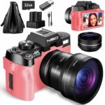 Hot Selling Digital Camera 4K 48MP Vlogging Camera for Youtube with Wifi and Webcam,16X Digital Zoom Video Camera with Wide-Angle & Macro Lens