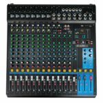 5Core Audio DJ Mixer 16 Channel Sound Board Console W 24 SPX Effect 48V Phantom Power