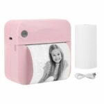 Most Affordable Mini Printer, Bluetooth Pocket Thermal Printer Inkless Portable Sticker Printer Compatible with Ios and Android, Wireless Photo Printer for Printing Label, Journal, Study Notes, Memo, Photos