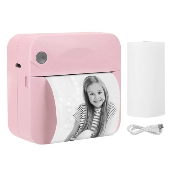 Most Affordable Mini Printer, Bluetooth Pocket Thermal Printer Inkless Portable Sticker Printer Compatible with Ios and Android, Wireless Photo Printer for Printing Label, Journal, Study Notes, Memo, Photos