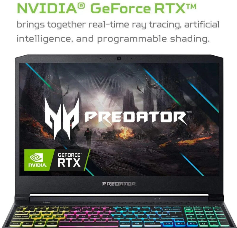 Predator Helios 300 Gaming Laptop I7-10750H 16GB RAM 512GB SSD Windows 10
