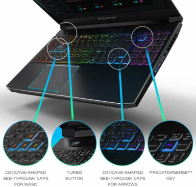 Predator Helios 300 Gaming Laptop I7-10750H 16GB RAM 512GB SSD Windows 10